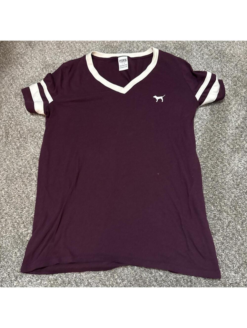 Women's Purple and Burgundy Tshirt